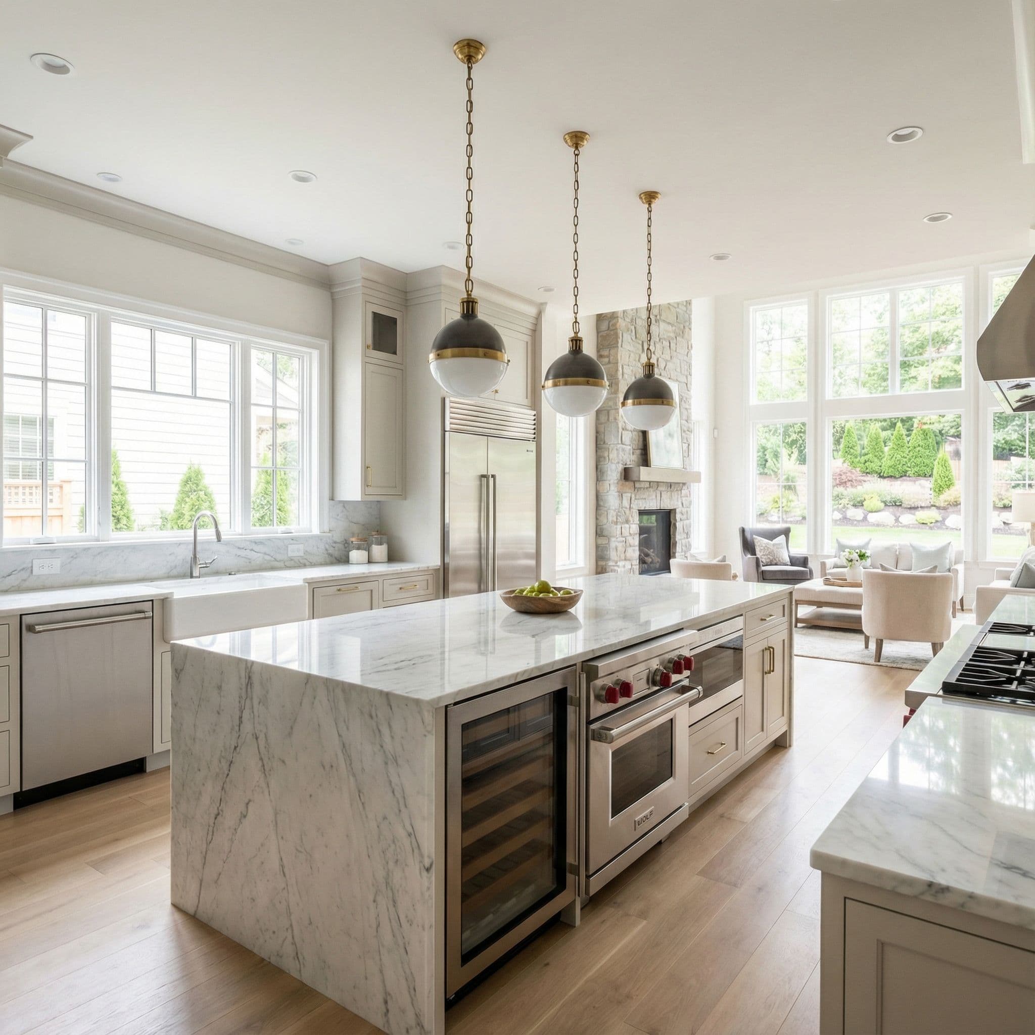 Gourmet kitchen interior
