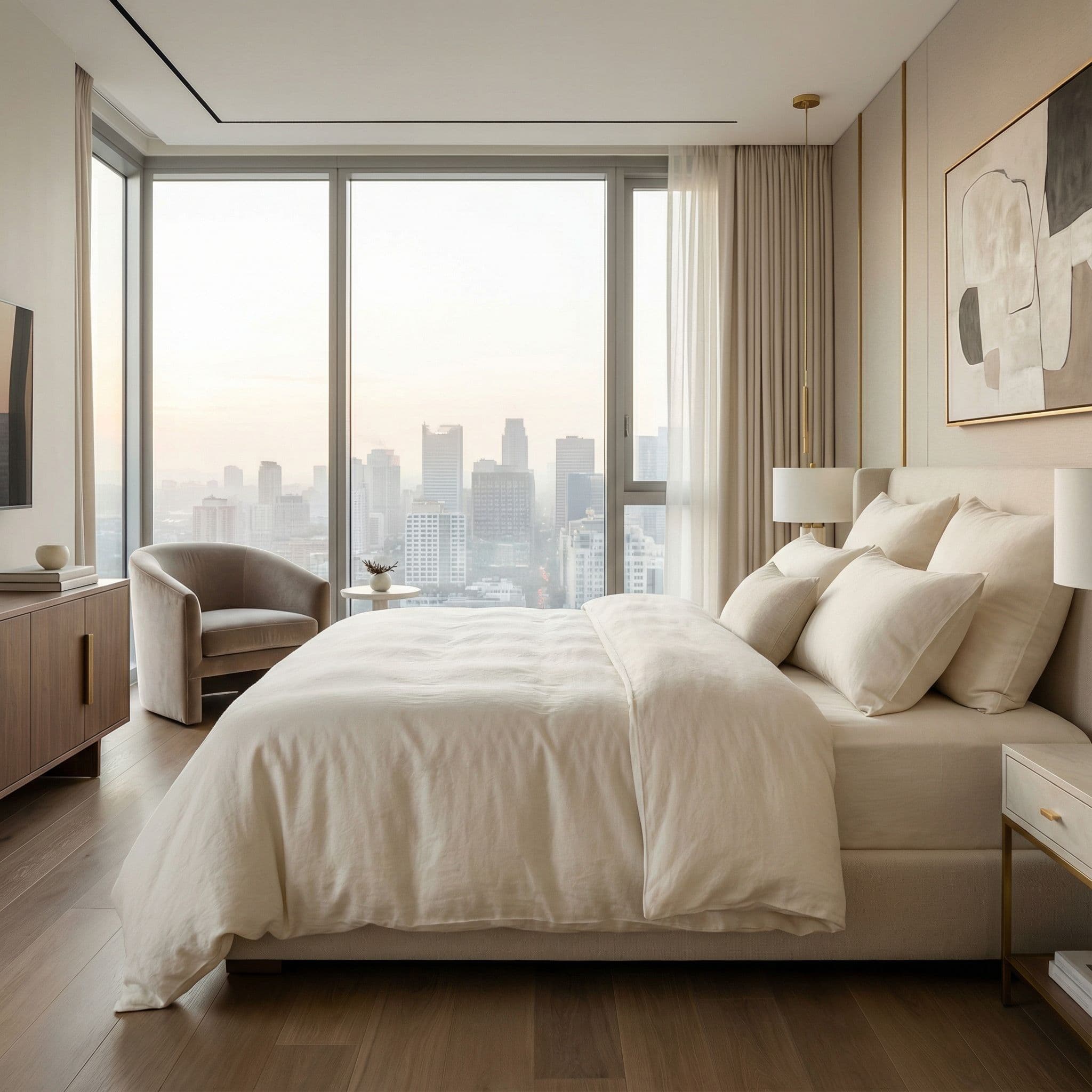 Elegant master bedroom